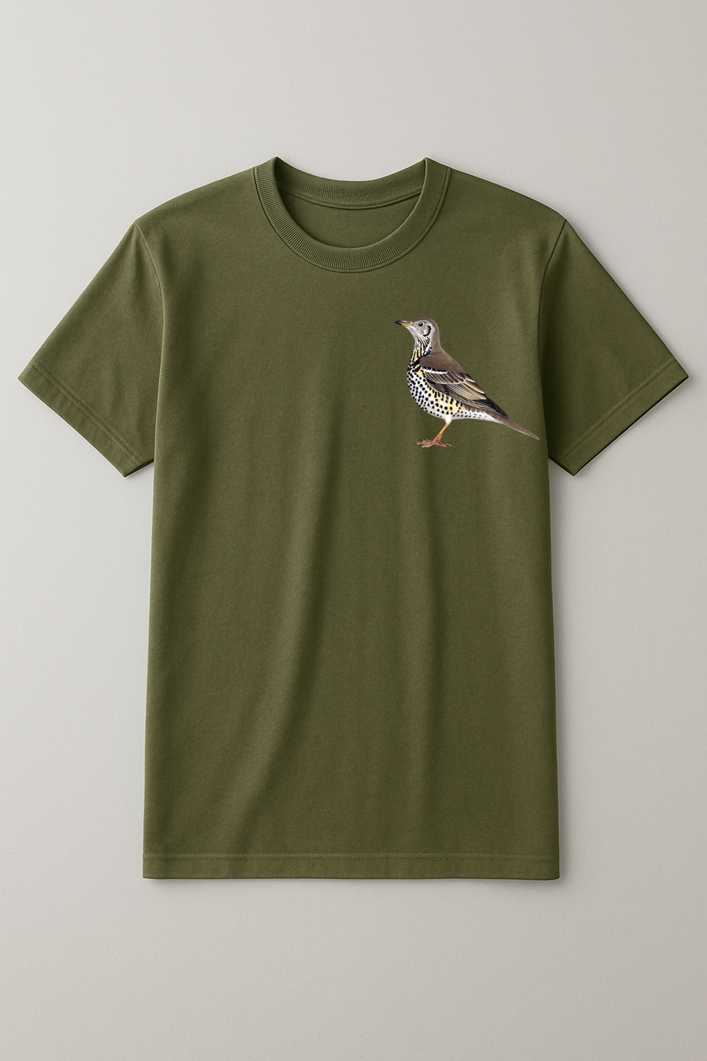 Mistle Thrush Botanical Art Tee
